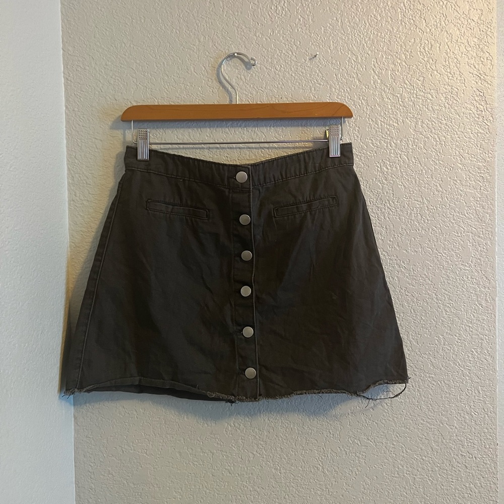 Black Button Up Skirt